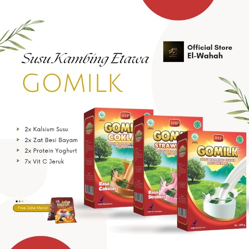 

Gomilk Susu Kambing Etawa Plus Herbal Alami Daun Kelor Kemasan 200 Gram Go Milk Penambah Nafsu Makan Anak Untuk Mengatasi Nyeri Sendi Solusi Asam Urat Menguatkan Tulang Dan Gigi Reumatik Maag Stroke Asma TBC Ibu Hamil Menyusui COD Garansi Gratis Jahe