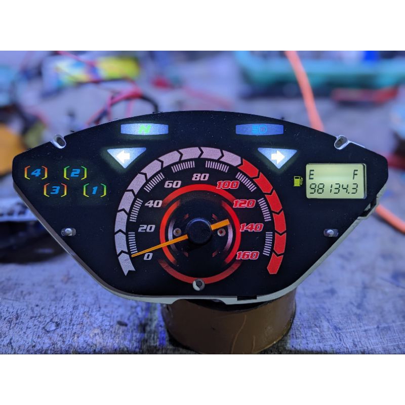 Mesin Speedo Supra X 125 Batman Papan Custom