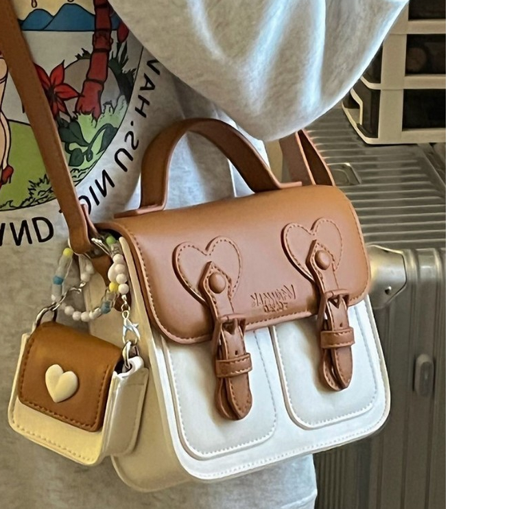 GZ-80 Tas Selempang Kulit Wanita Tas Hp Cewek Camb Imut Big Size Multifungsi Slingbag Kuat Murah R9J