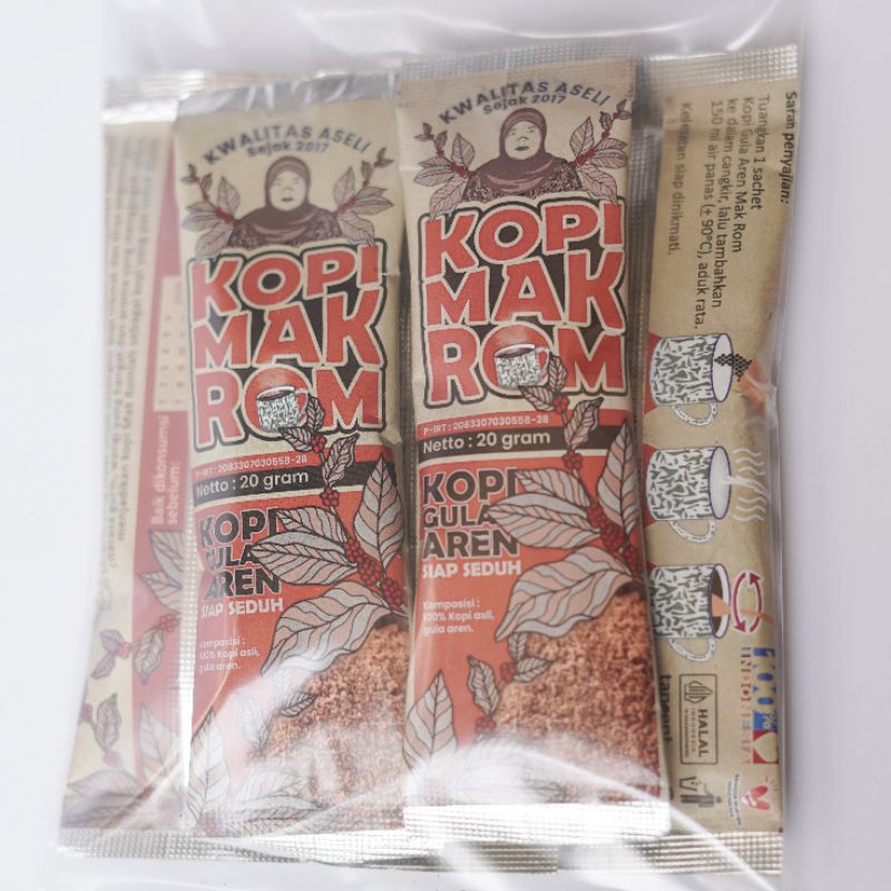 

Kopi Mak Rom Gula Aren Sachet - Travel Pack