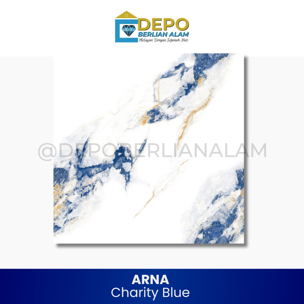 Granite Lantai 60x60 Charity Blue | Arna | Glossy