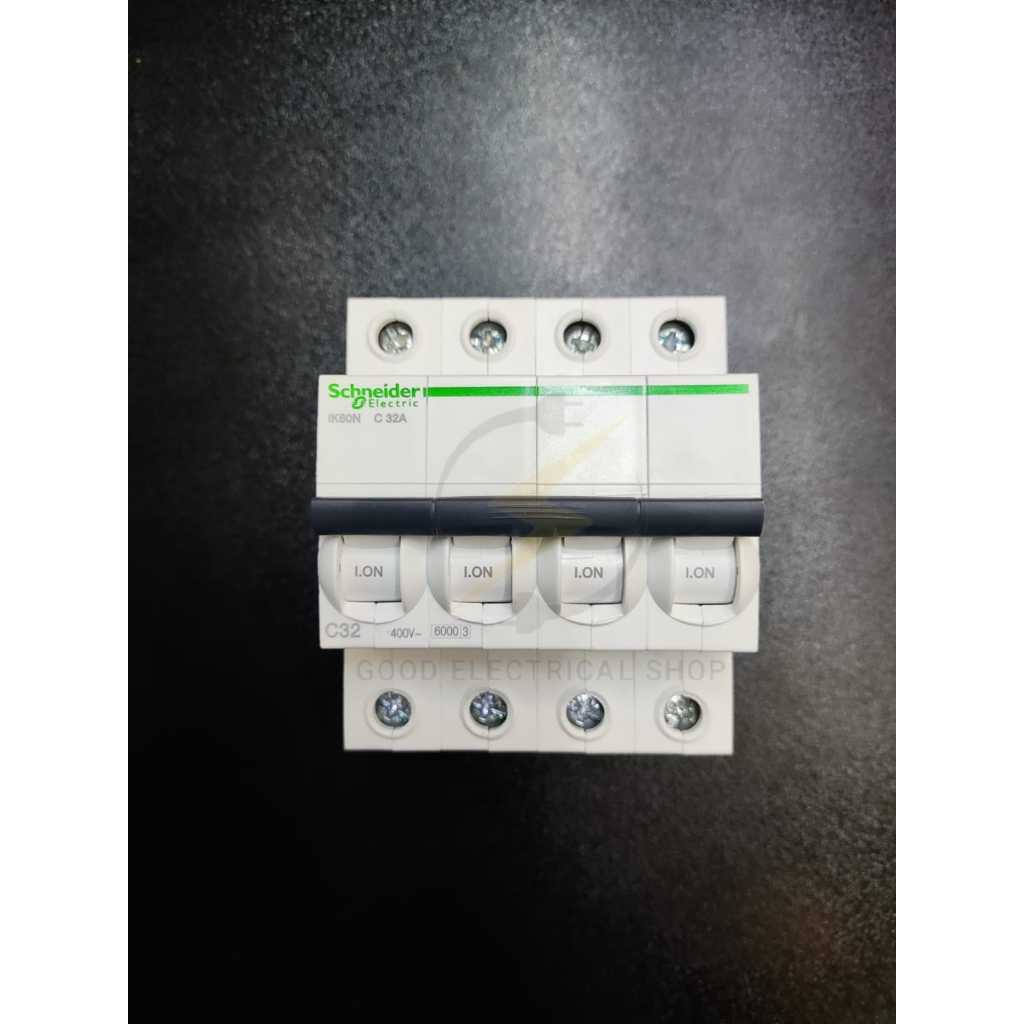 Schneider MCB IK60N C 32A 4 Phase / MCB IK60N 32A Schneider