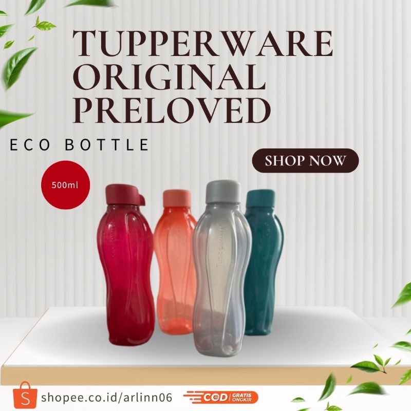 Botol Minum Eco Tupperware 500ml Preloved