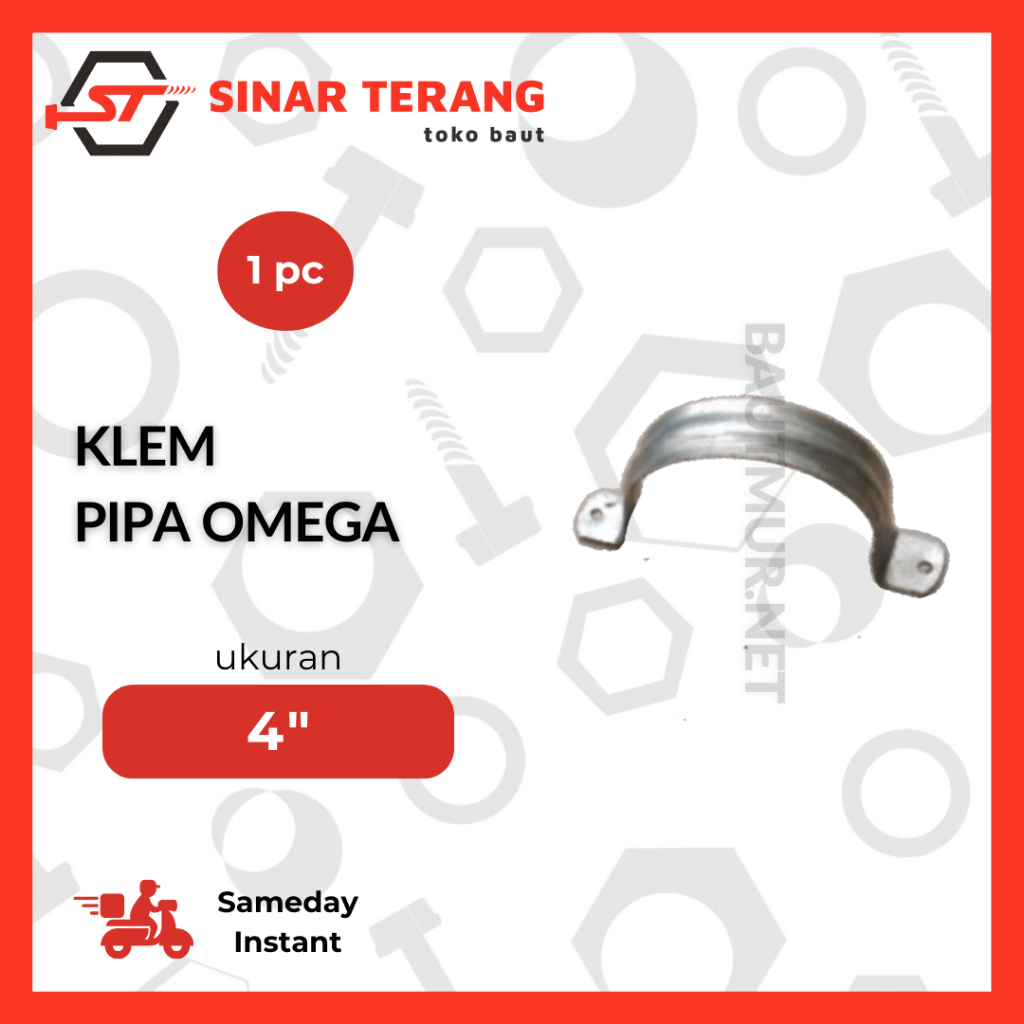 Klem Pipa 4" inch | Pipe Clamp/Klem Omega