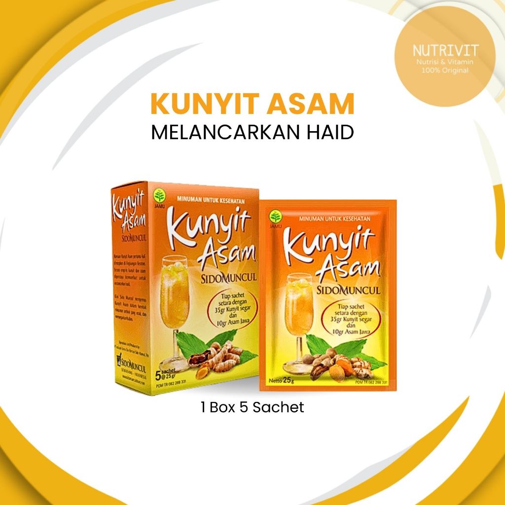 

KUNYIT ASAM / KUNYIT ASAM SIRIH SIDOMUNCUL ISI 5 SACHET