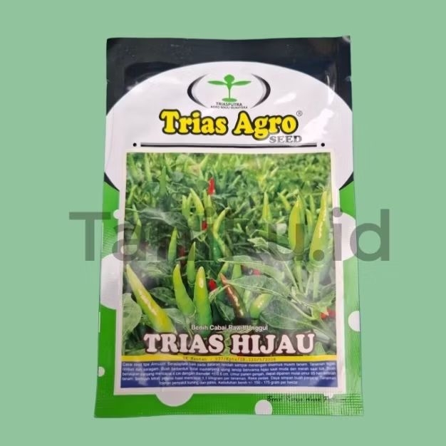 Benih bibit cabe rawit Trias Hijau tegak 10 gr