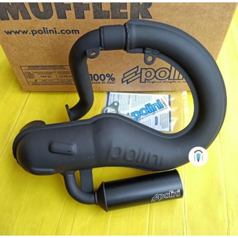 Knalpot Banana Polini Vespa Smallframe, PTS, dkk