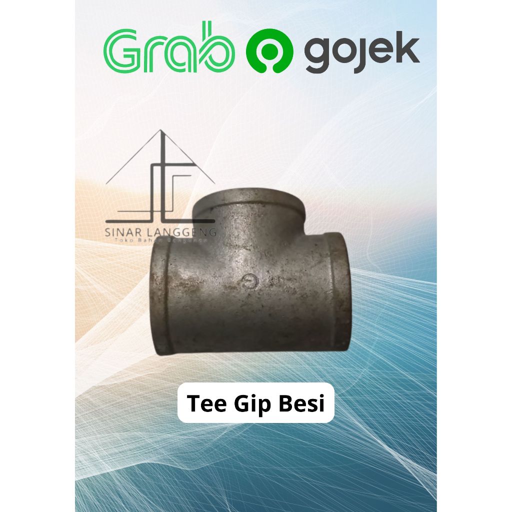 TEE ( GIP ) BESI 2" G BRAND T POLOS TEBAL SAMBUNGAN 2 INCH