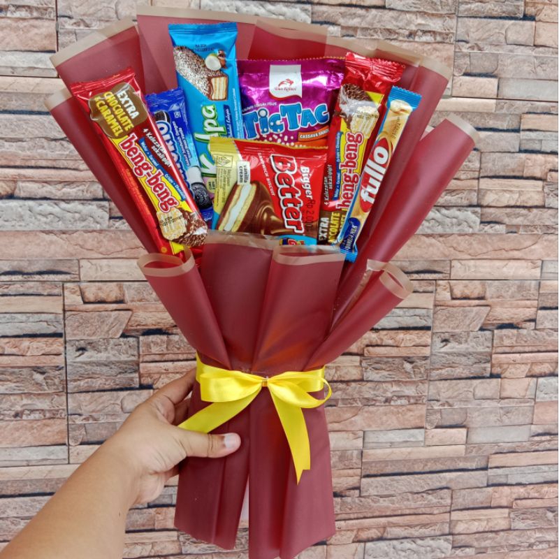 

Buket ciki snack makanan ringan murah