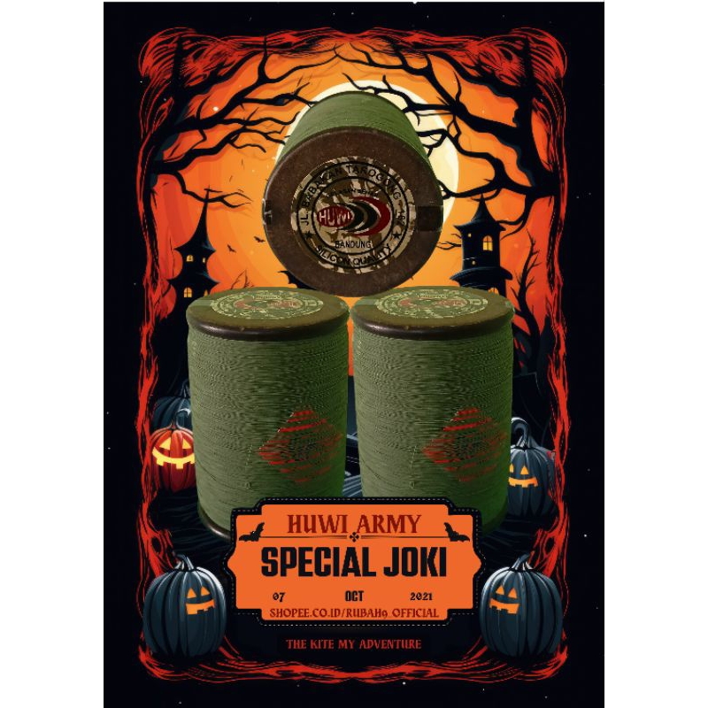GELASAN HUWI LABEL ARMY SPESIAL JOKI 6000 YARD ORIGINAL