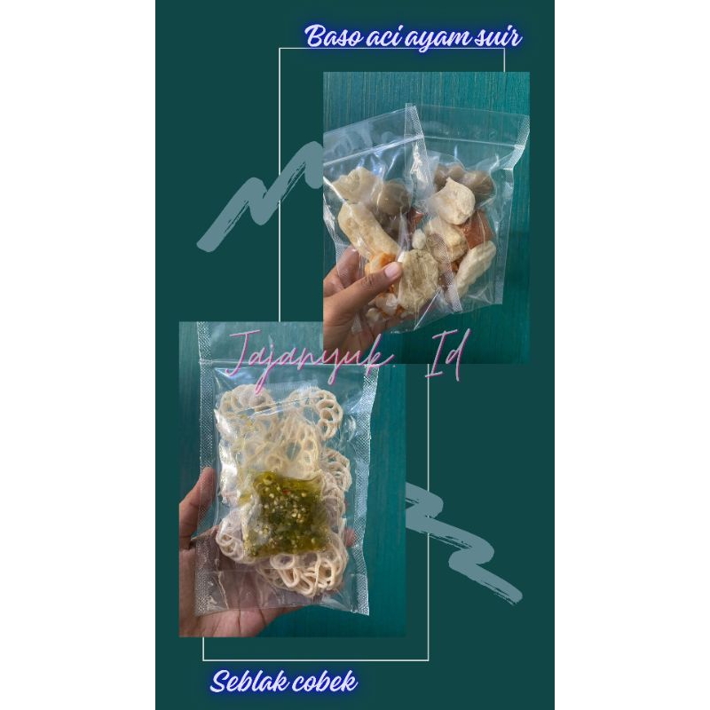 

Baso aci ayam suir dan seblak cobek rafael