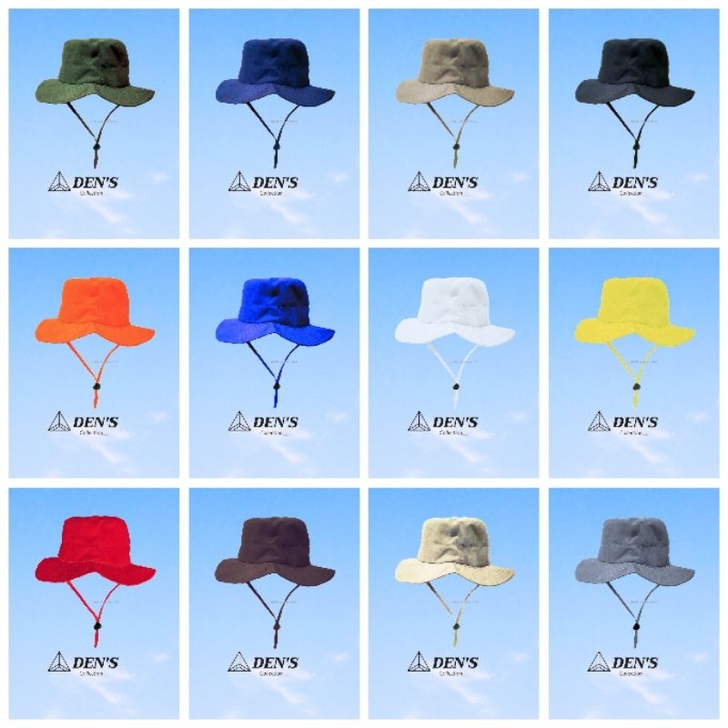 TOPI RIMBA POLOS DEWASA TOPI GUNUNG HIKING PRIA WANITA