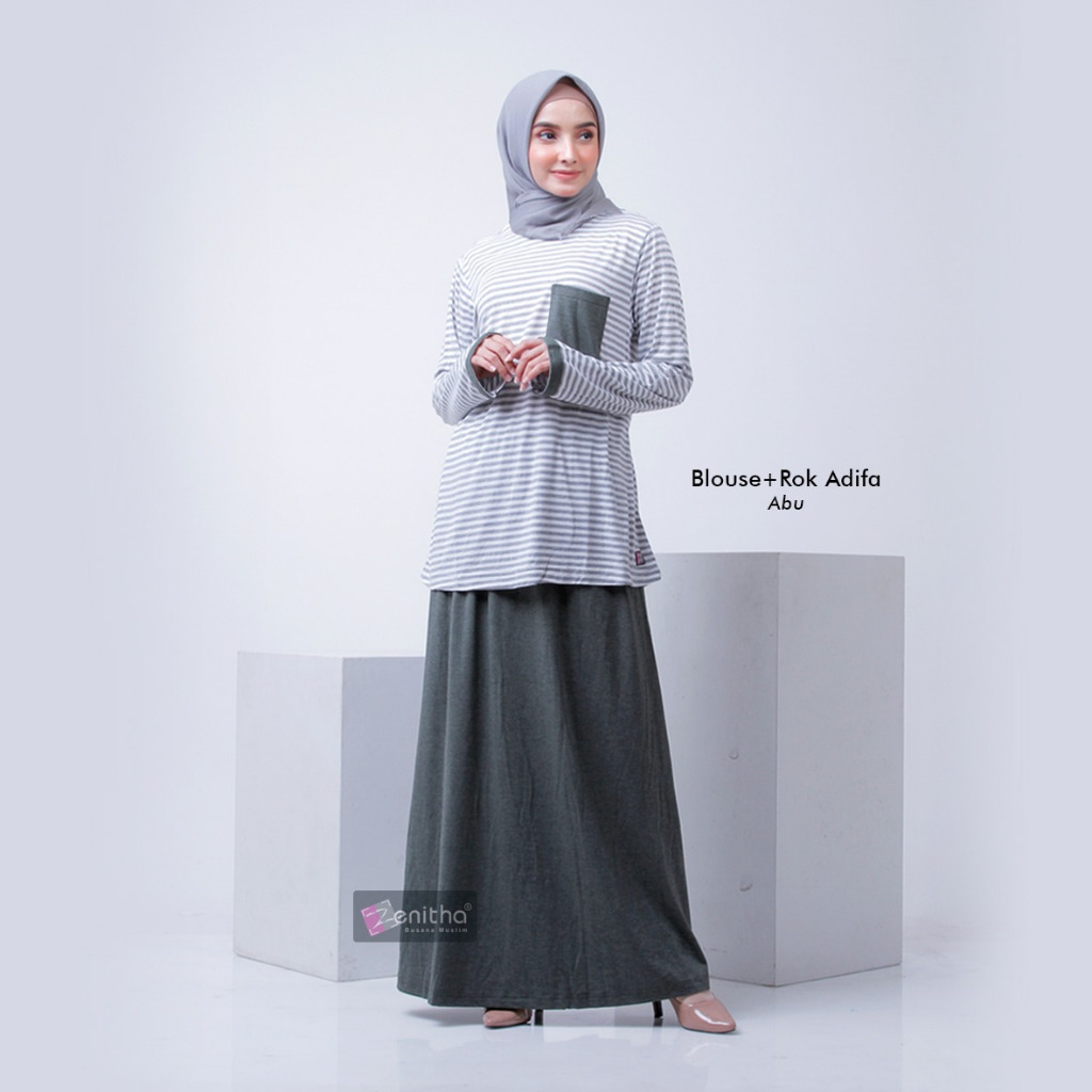 Zenitha - Adifa Blouse + Rok Celana Busana Olahraga Bahan Spandek Premium