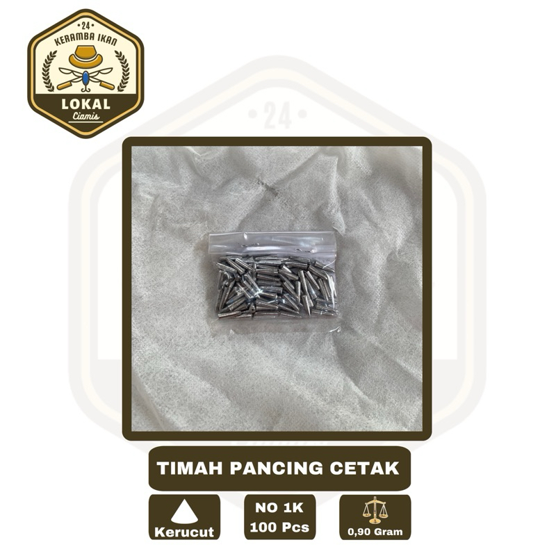 Timah pancing Bandul Pancing Kerucut 1K Isi 100pcs Timah Mancing Laut - Timah Pemberat Pancing - Tim
