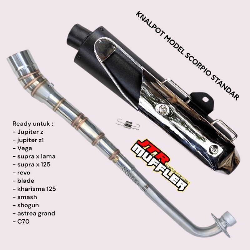knalpot Scorpio bedhelan/bobokan pnp jupiter z vega jupiter z1 supra x 125 supra fit kharisma revo b