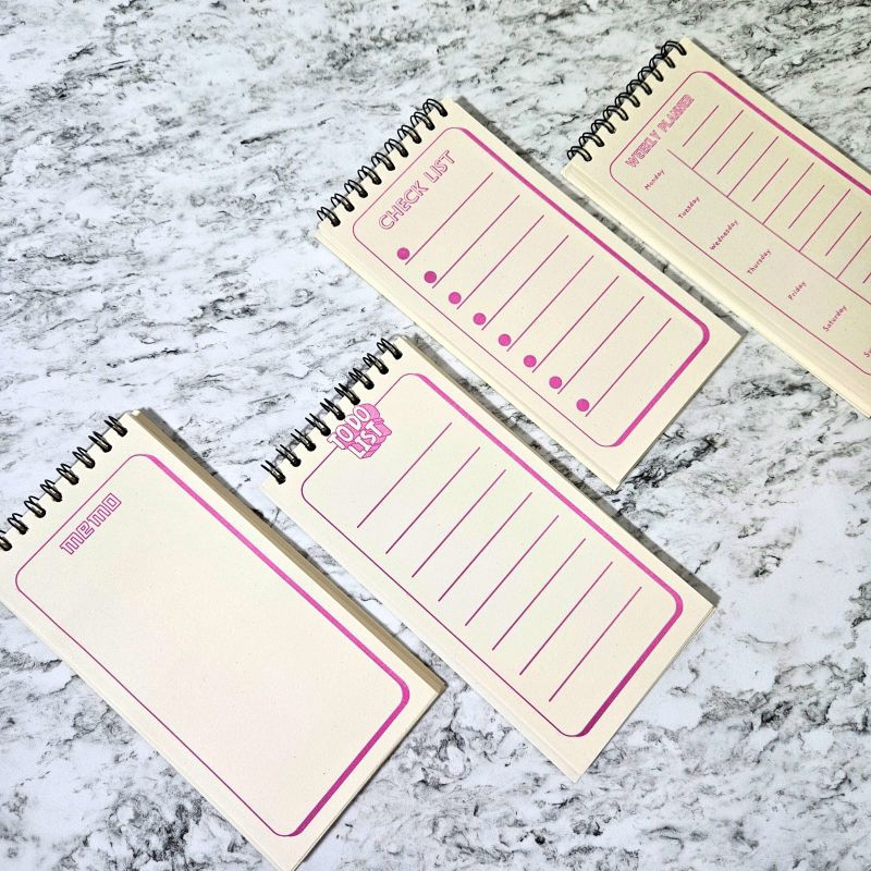 

{ spiral } NOTEBOOK AGENDA MINI /CHECK LIST / MEMO /WEEKLYPLANNER /TO DO LIST