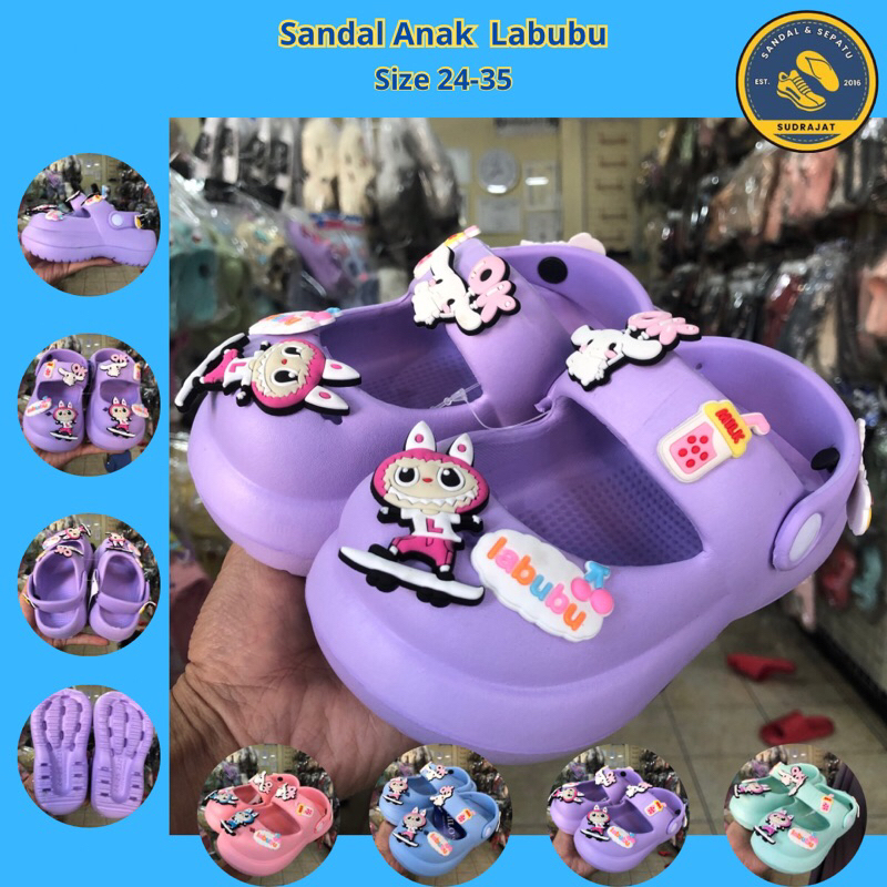 sandal anak labubu baim selop porto