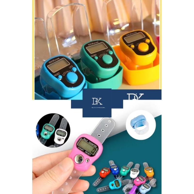 Tasbih Digital | Alat Zikir LED Alarm Manik | Tasbih Cincin