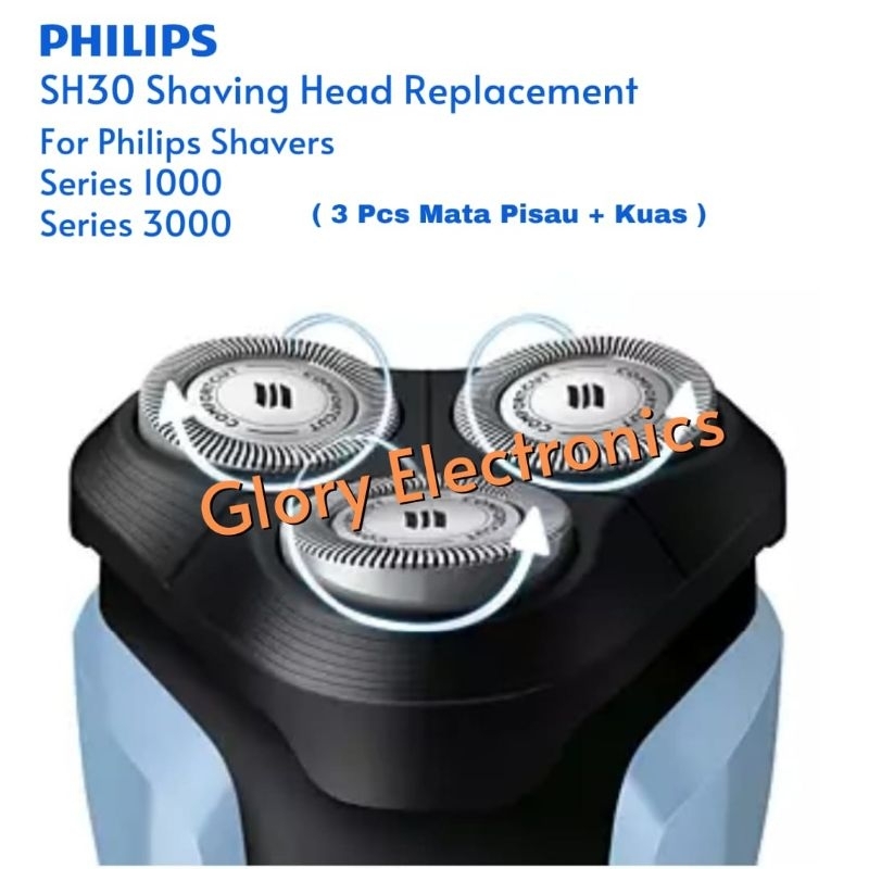 Refill SH30 Mata Pisau untuk Philips Shaver S3000 S1000 Philips Shaver Replacement Blade