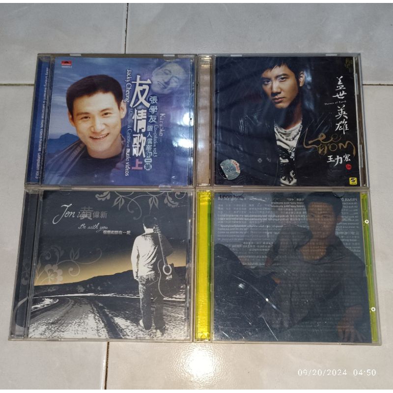vcd & cd Mandarin JACKY CHEUNG-Karaoke Compilation Vol. 3 / LEE HOM-Heroes Of Earth / JON WEE-Be Wit