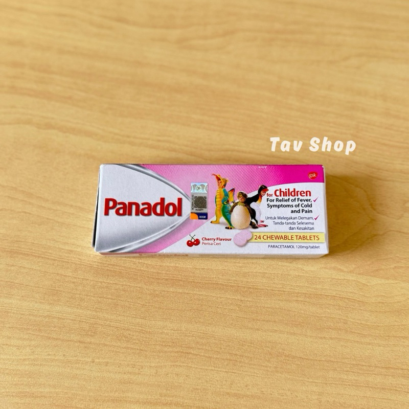 Panadol Anak Malaysia Chewable 120mg 24 Tablets [Original Import]