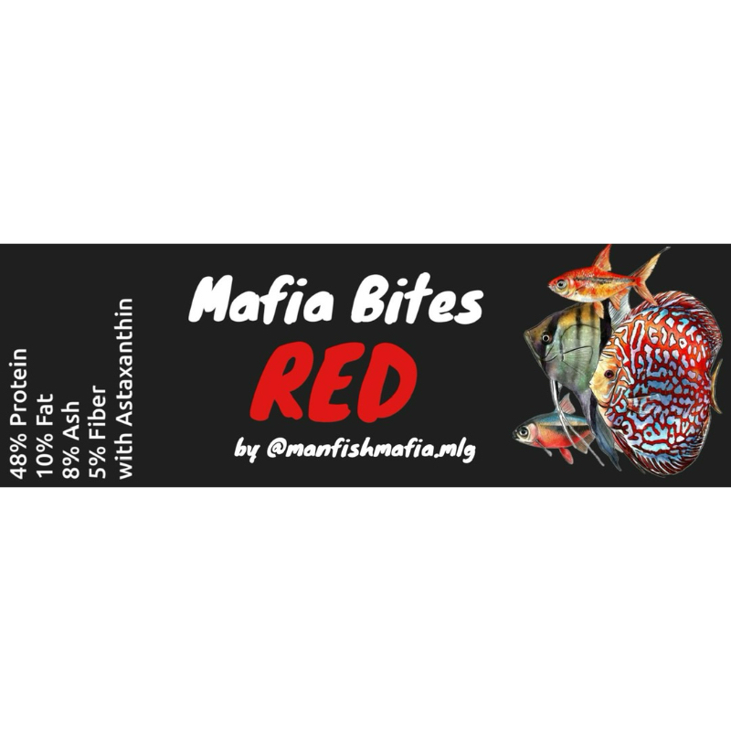 jual pelet ikan hias kecil pakan ikan glofish discus manfish chana mafia bites red spesial growth da