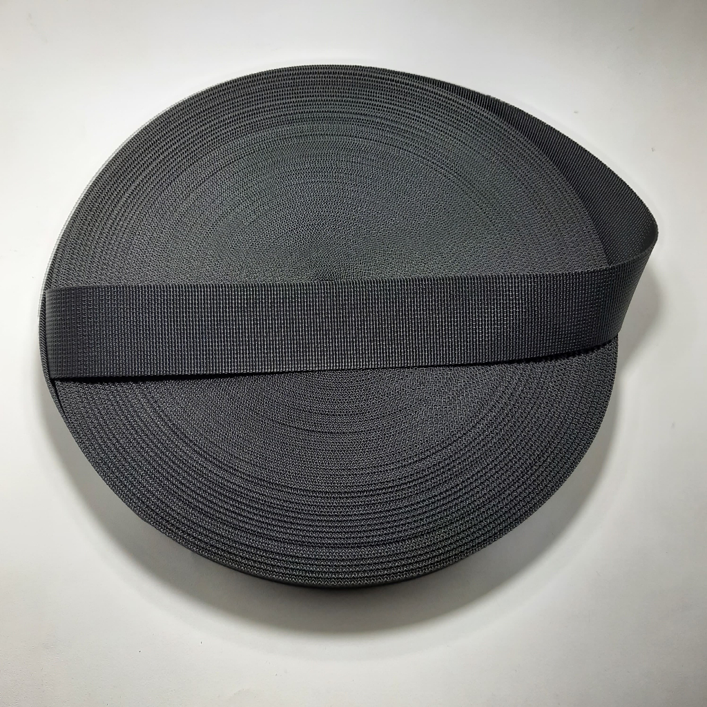 Webbing nylon 3.8 cm motif tali ransel (per meter). webbing nilon import.