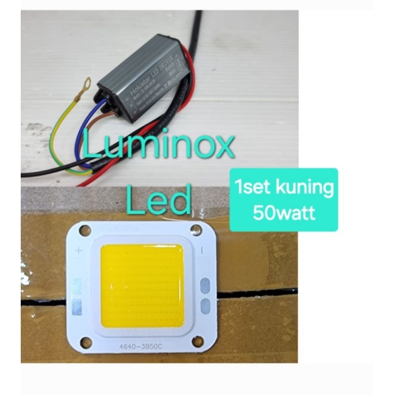 trafo pju cobra 50w 50watt / driver led 50w - mata pju cobra 50w 50watt putih dan kuning warmwhite