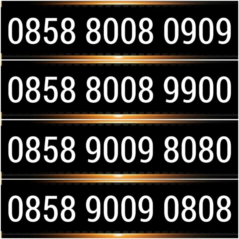 Nomor Cantik Indosat Varian 0 8 dan 9 Kartu Perdana im3 Prabayar