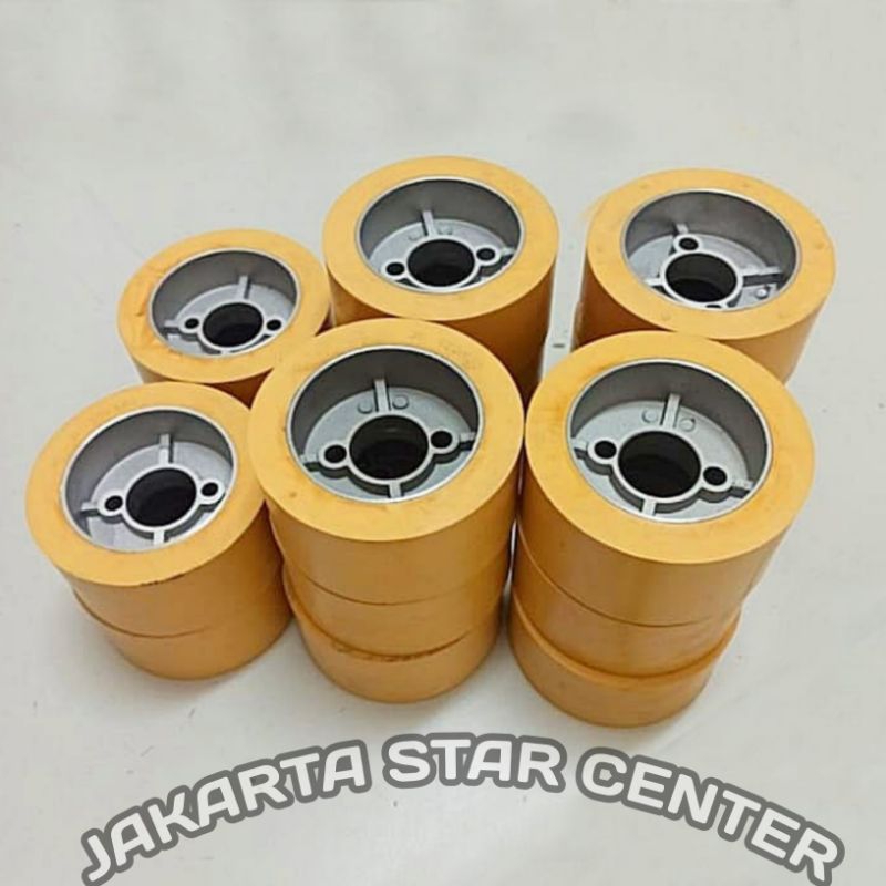 Roda Feeder Conveyer Kayu Moulding 4 inch 5 inch Roda Karet Mesin Spindel