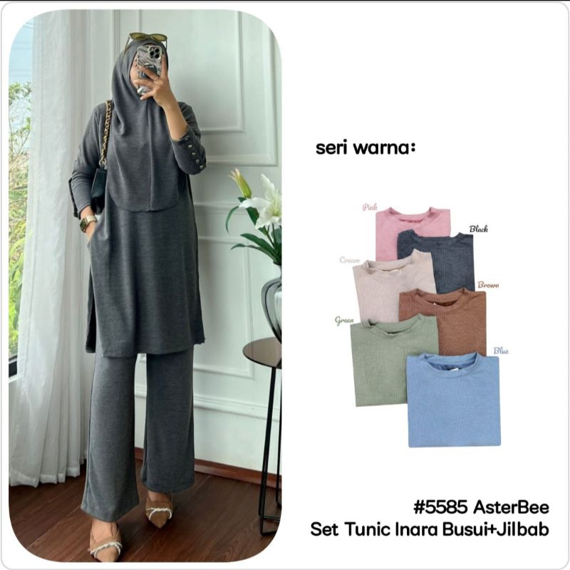 CLARKE Set tunik inara busui set tunik hijab aster 5580 5585