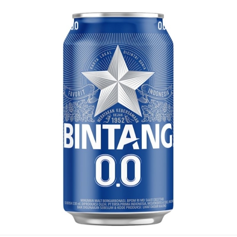 

BINTANG Zero Minuman Kaleng Berkarbonasi 330 ml