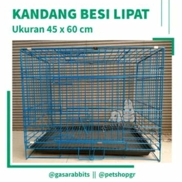 KANDANG KELINCI MURAH - KANDANG KUCING - KANDANG BESI LIPAT - KANDANG 45X60 CM - KANDANG MURAH