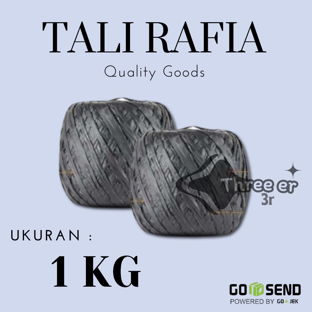 

Tali Rafia 1Kg Rumput Jepang Super Kuat Tebal Elastis Tali Plastik Termurah Surabaya Barat
