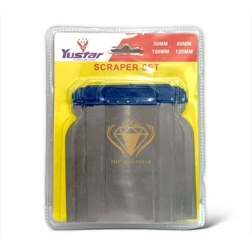 YUSTAR KAPI CAT SET / SCRAPER SET STAINLESS 4PCS