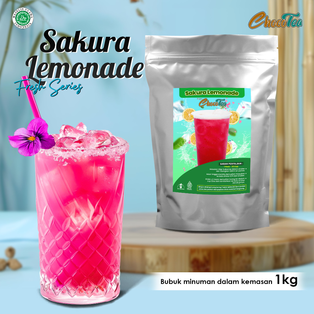 

BUBUK MINUMAN SAKURA LEMONADE 1KG / SERBUK SEDUH ANEKA RASA / ICE SHAKE ES KEKINIAN / POWDER SAKURA LEMONADE CHOCOLATE COKELAT COKLAT TARO MATCHA COOKIES CREAM VIRAL BANYAK PILIHAN VARIAN KEMASAN 1 KG 1000GRAM 1000 GRAM ENAK NIKMAT CREAMY LEZAT SUPPLIER