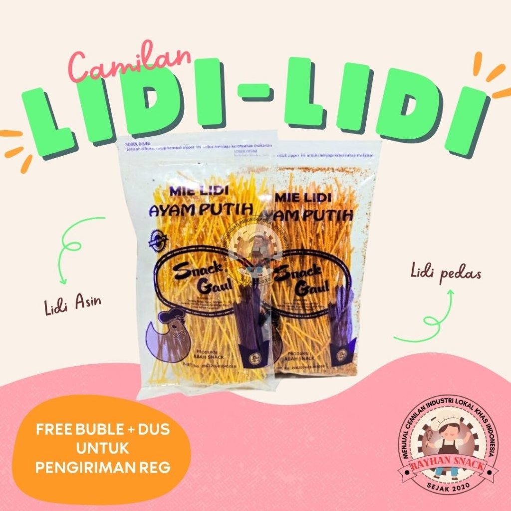 

Lidi Lidian Varian Rasa Pedas Dan Asin