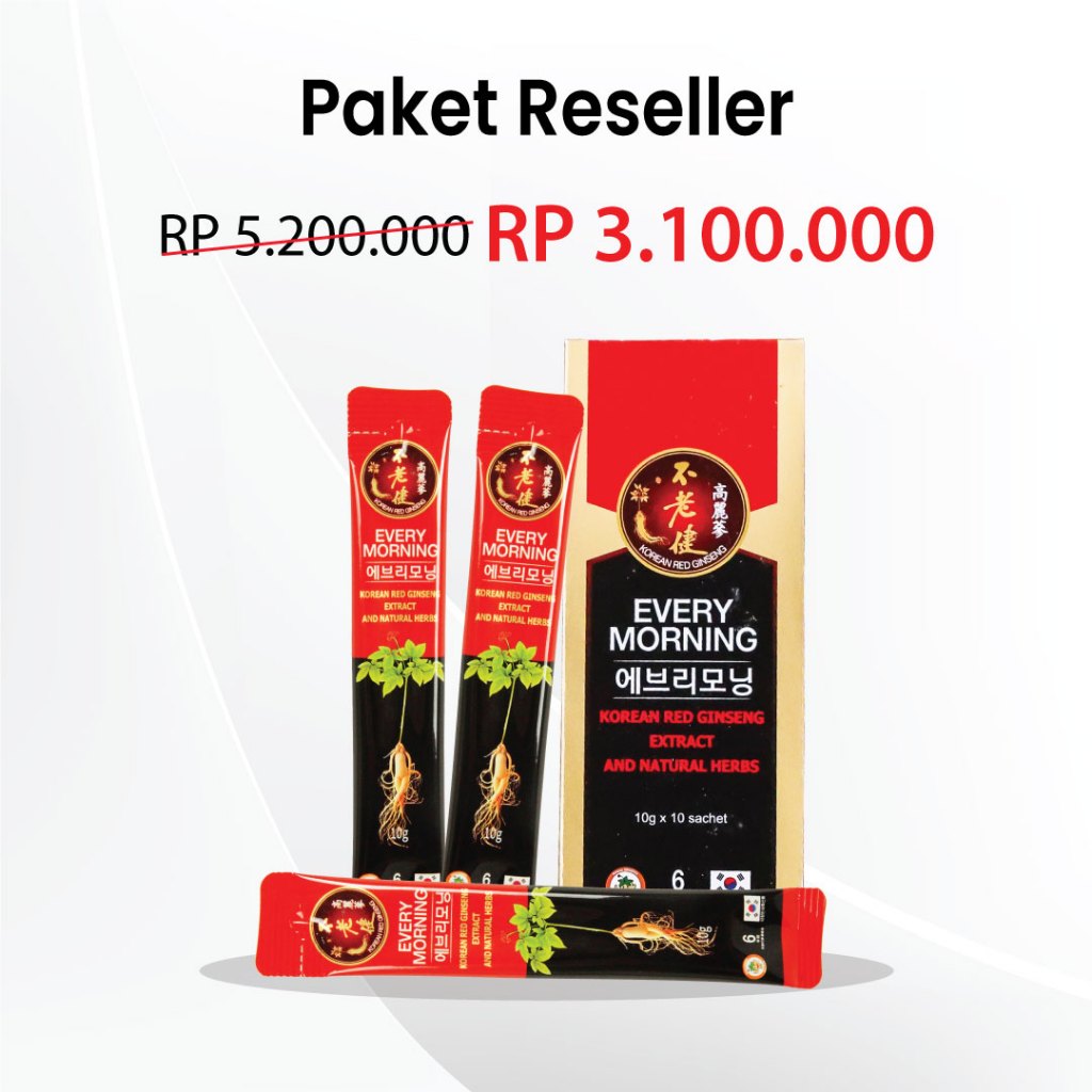 

Paket Reseller Every Morning 10 Sachet (20 Box)