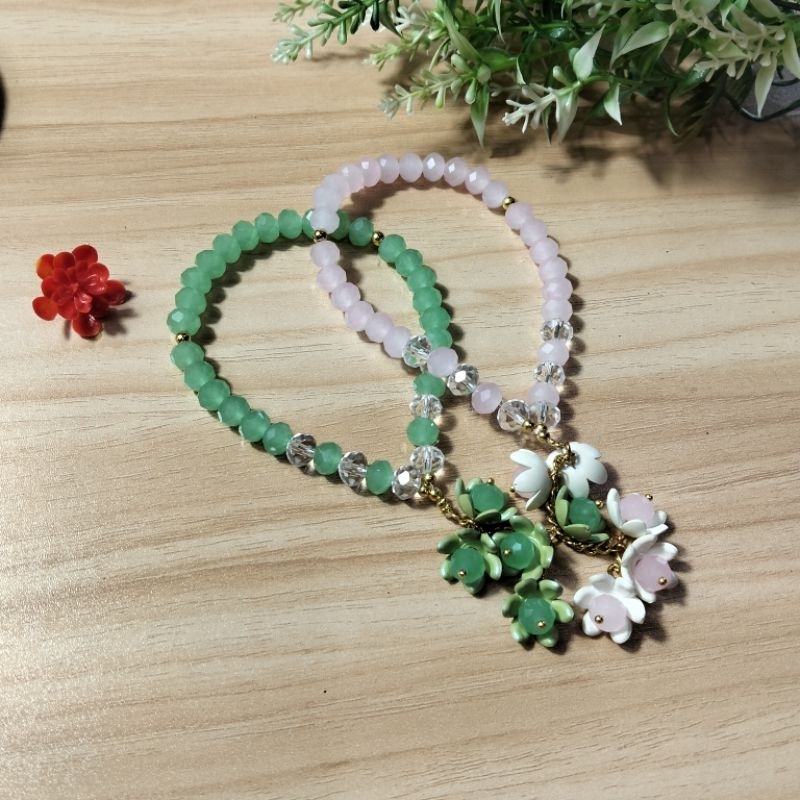 Tasbih Mutiara/ Tasbih Batu Alam/ Tasbih 33 Butir/ Tasbih Kristal Rumbai