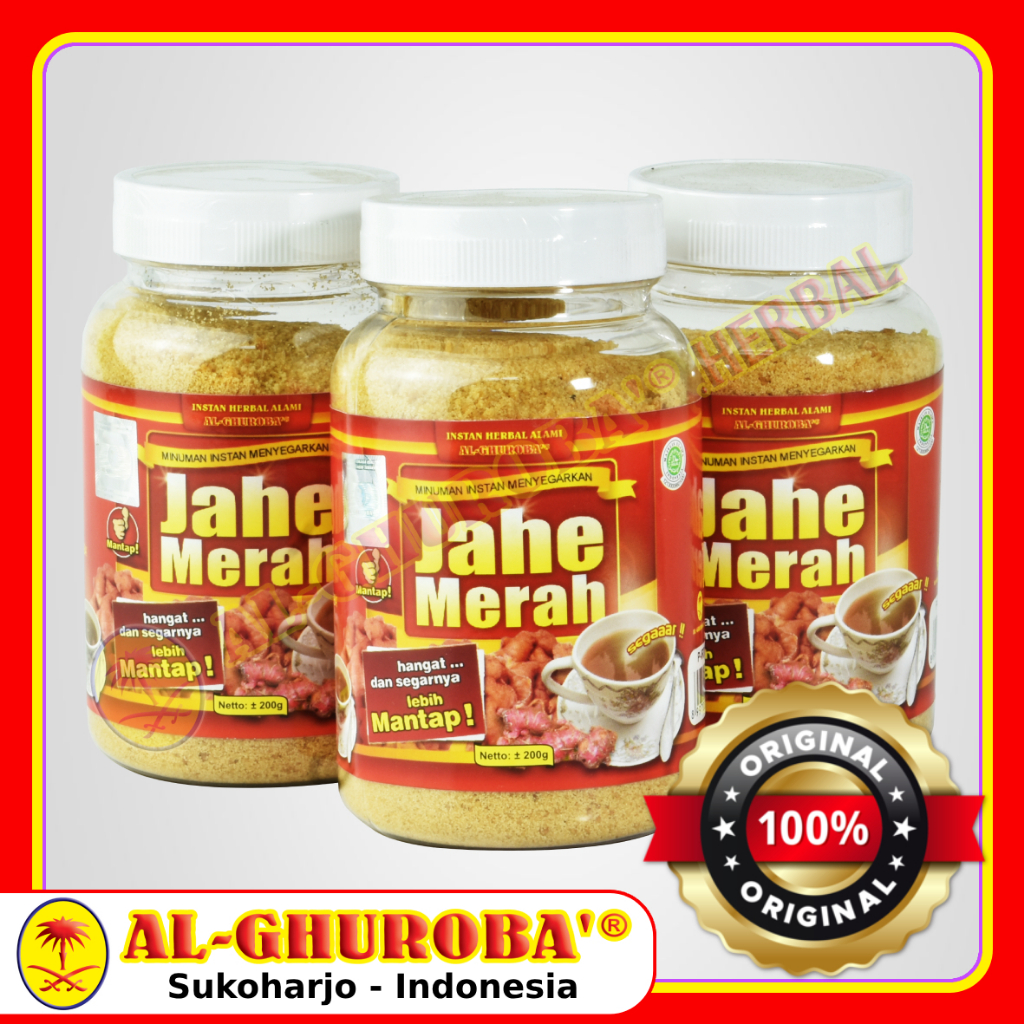 

Minuman Herbal Instan Jahe Merah Al-Ghuroba isi 200gr Halal
