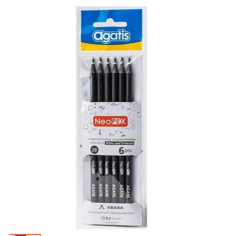 

PENSIL 2B NEOPEX BLACK AGATIS SET 6 / PENSIL 2B NEOPEX BLACK AGATIS SET 6 (1 SET)