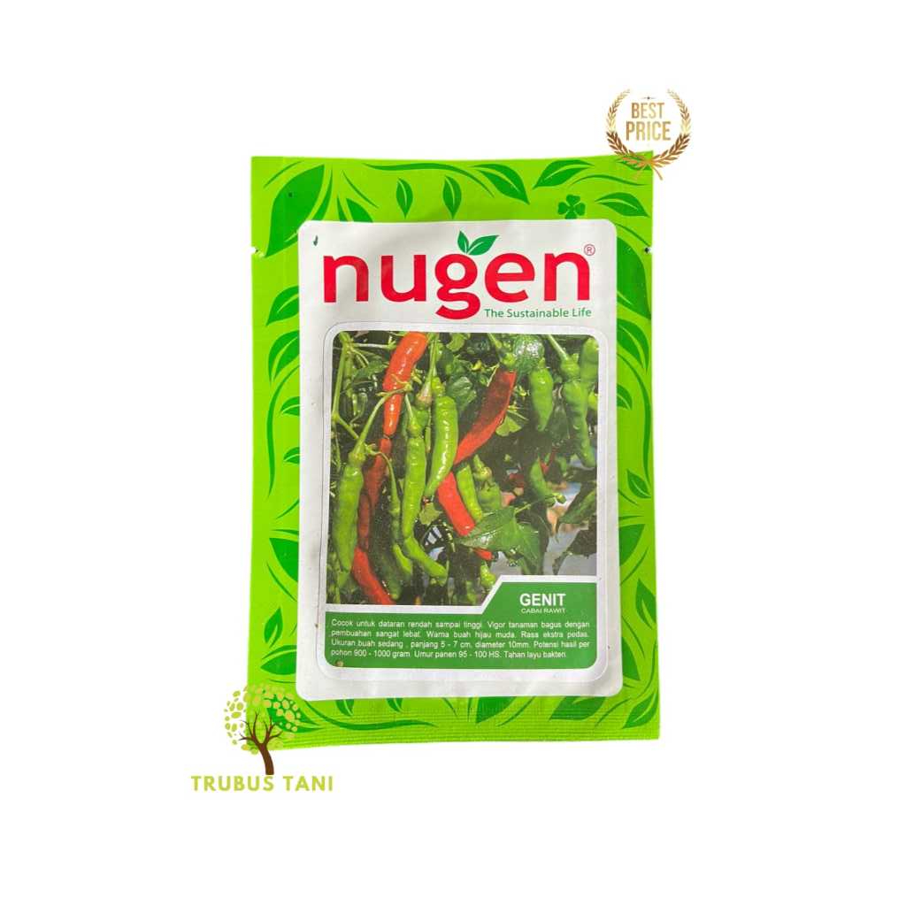 Benih Cabe Rawit Hijau Genit nugen 10 gram