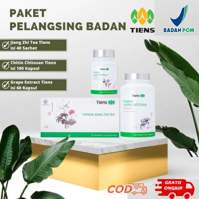 HERBAL PELANGSING BADAN TIENS // turun 1 hari 1kg