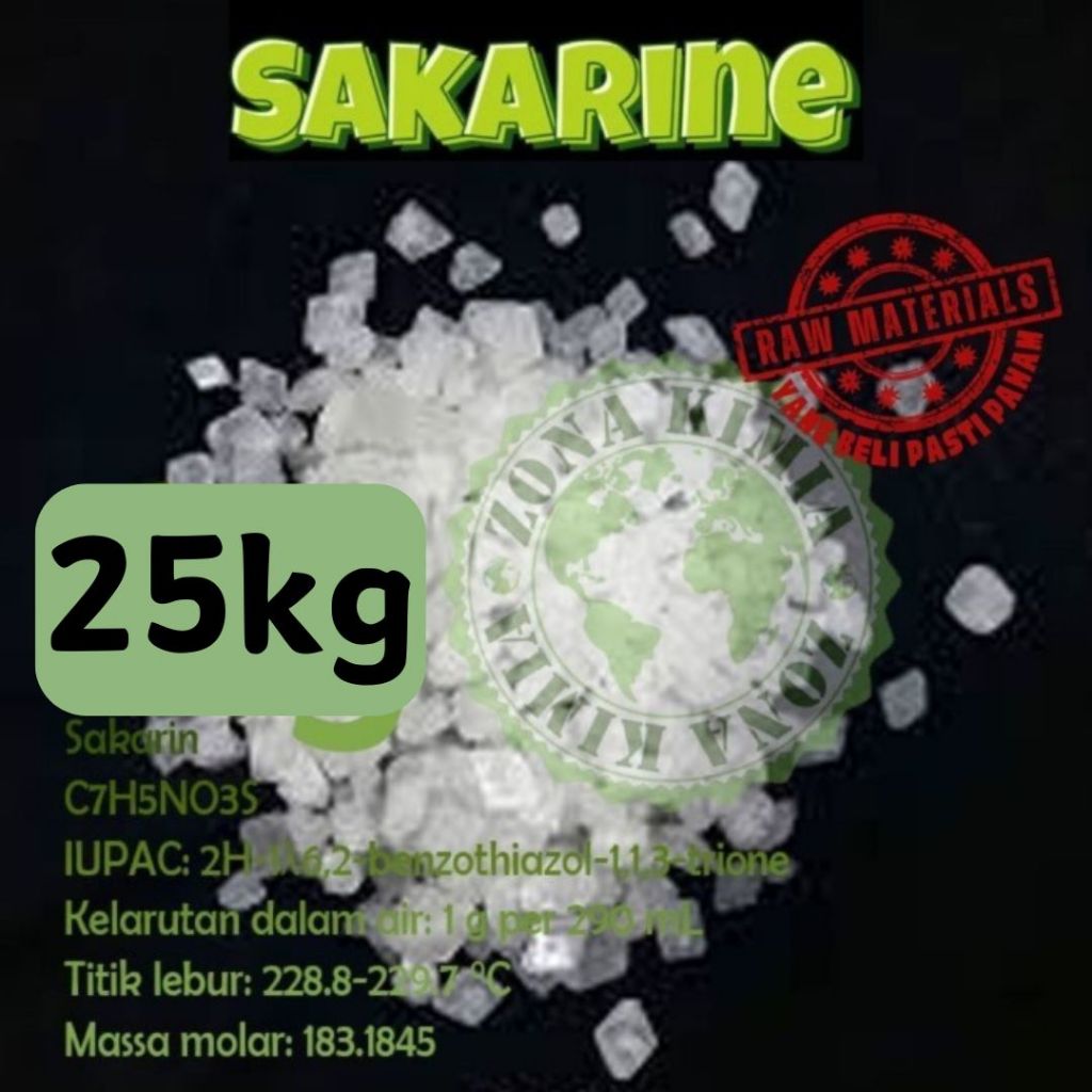 

1 Sak 25 kg Sacharine Sakarin Pemanis Makanan Pengganti Gula Sakarine Sodium Sacharine