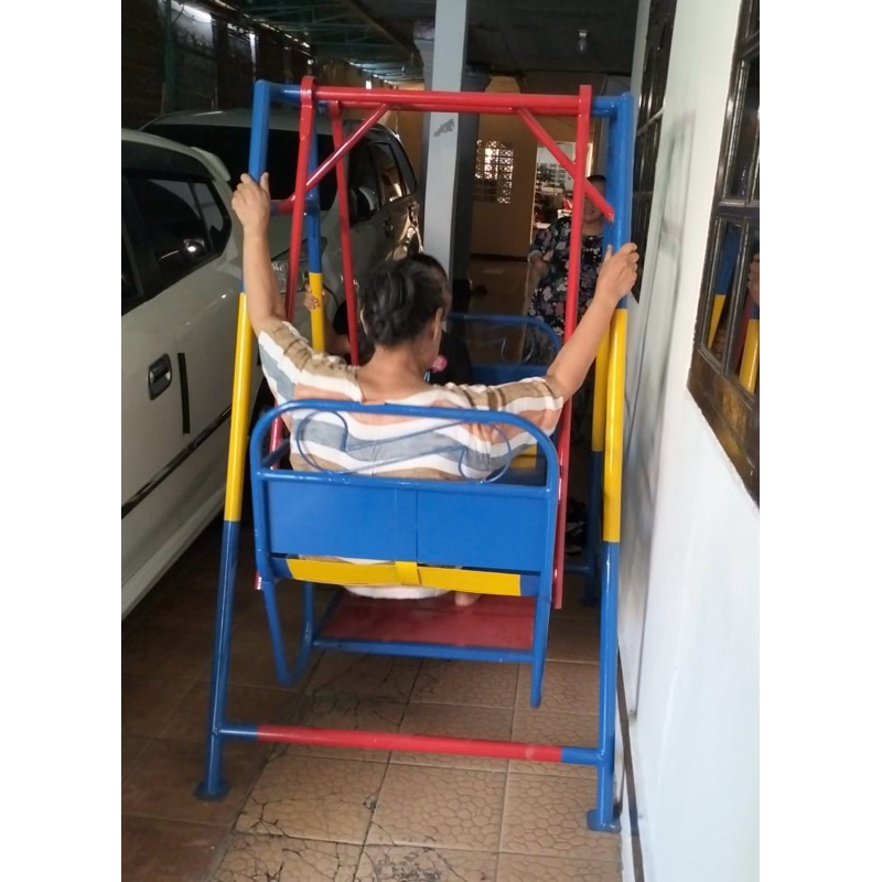 ayunan bangku 60cm ayunan besi mainan anak free ongkir jakarta