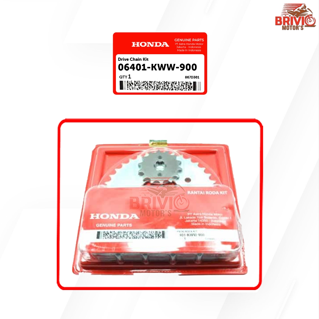 Rantai Roda Kit Drive Chain Kit 06401 KWW 900
