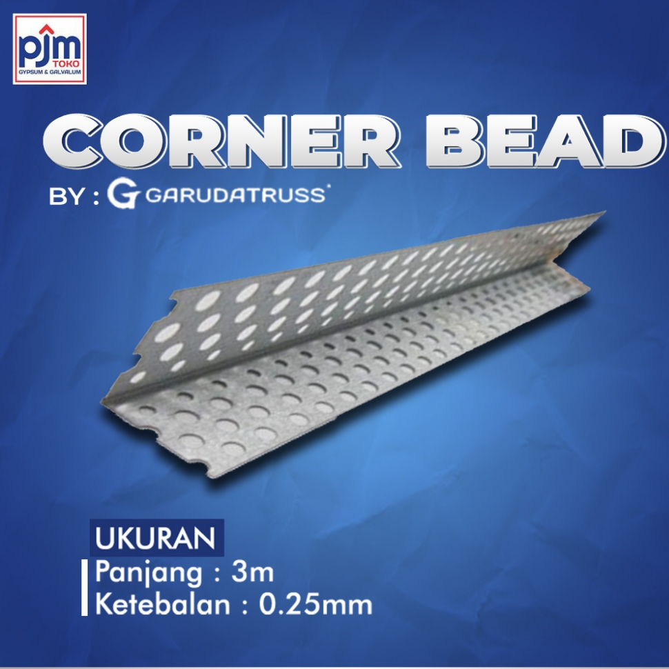 Corner Bead / Sudutan Partisi Gypsum / Pelindung Sudutan Tembok