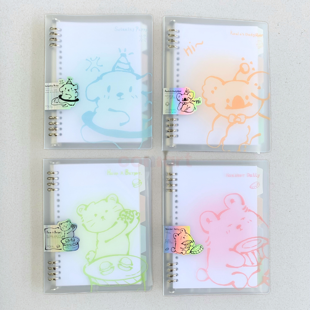 

Map Binder A5 B5 Cute Animals Wengu B1084 - Binder Note Plus Loose Leaf dan Divider - Binder File Fancy Ring Besi - Notebook Binder Bisa Diisi Ulang Loose Leaf Biasa