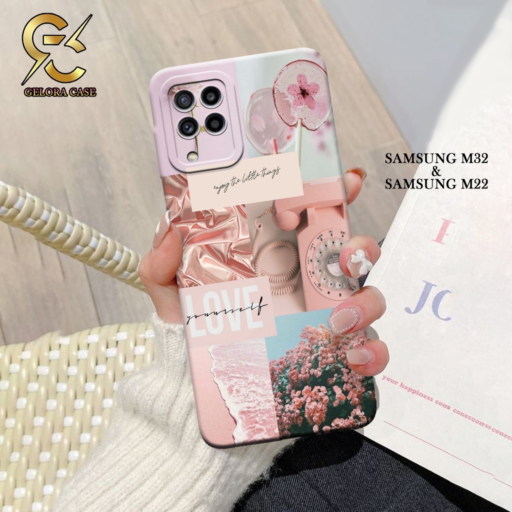 Case Samsung M32 / Samsung M22 - geloracase - Casing Samsung M32 - Motif case aesthetic - Samsung - 