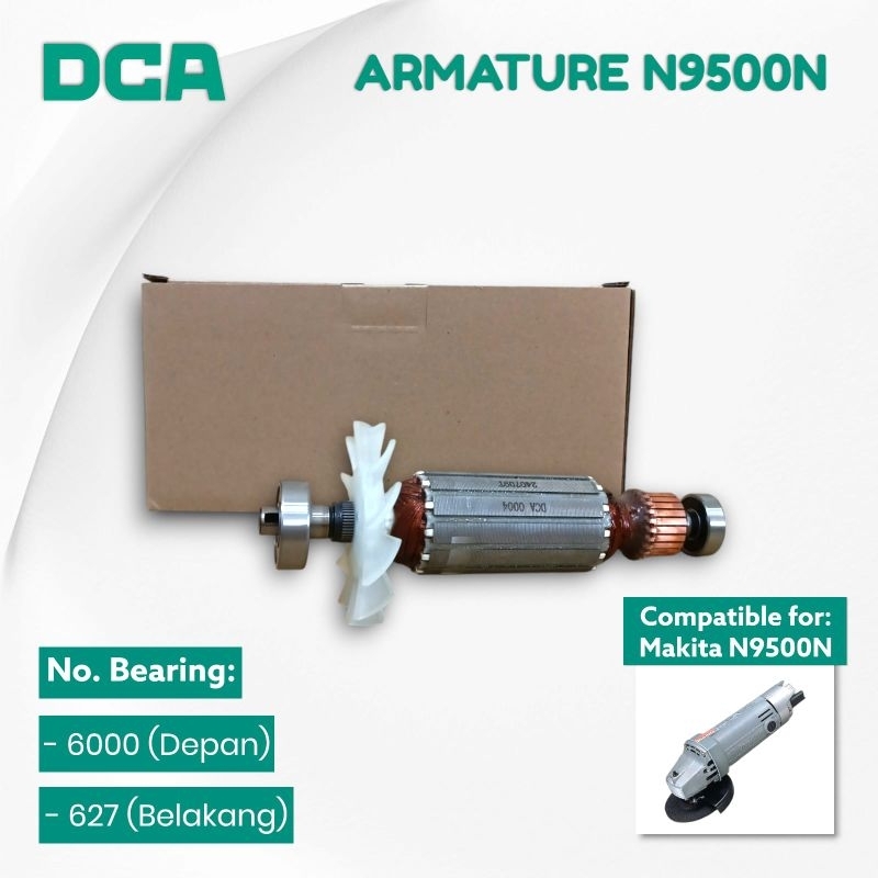 Armature N9500N DCA Armature Gerinda Makita N9500N DCA Angker Rotor Gerinda Makita N9500N Original